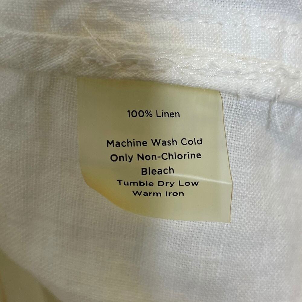 NWT Talbots White 100% Linen Utility Jacket Coat Military Style Womens Size 6 - Picture 10 of 11